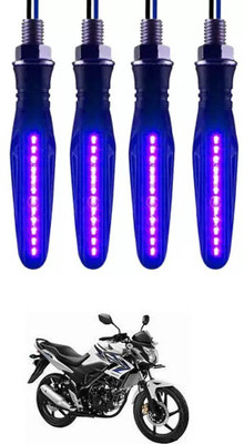 E-Shoppe Front, Rear, Side LED Indicator Light for Honda CB Trigger(Blue)