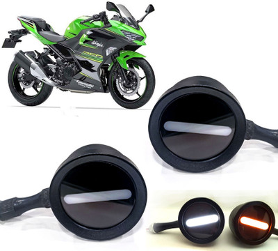 AUTO PEARL Front LED Indicator Light for Hyosung Ninja 250(White, Yellow)