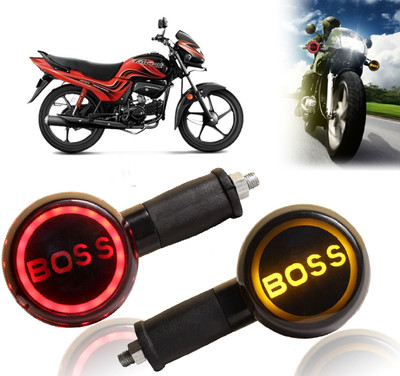 AUTO PEARL Side LED Indicator Light for Hero Passion Pro(Yellow, Red)