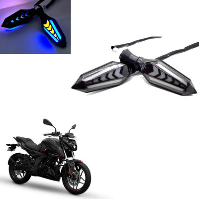 Vagary Front, Rear LED Indicator Light for Bajaj Pulsar N250(Blue, Yellow)