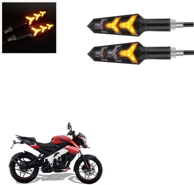 Vagary Front, Rear LED Indicator Light for Bajaj Pulsar N150(Amber)