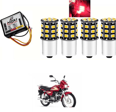PRTEK Front, Side LED Indicator Light for Hero Splendor(Red)