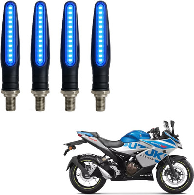 JMA TRADING Front, Rear LED Indicator Light for Suzuki Universal For Bike(Blue)
