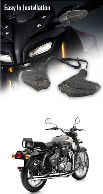 LOVMOTO Side LED Indicator Light for Royal Enfield 500(Amber)