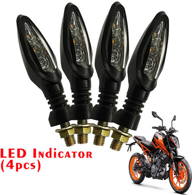 Generox Front, Rear LED Indicator Light for KTM Duke 200(Yellow)