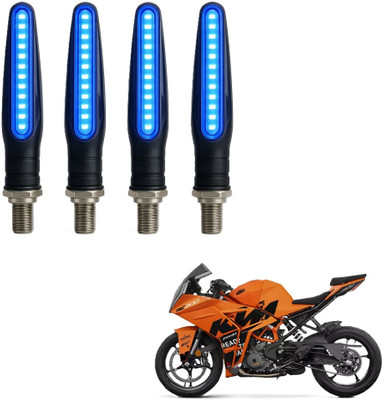 JMA TRADING Front, Rear LED Indicator Light for KTM Universal For Bike(Blue)
