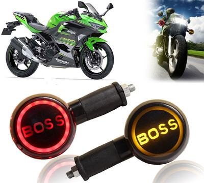 AUTO PEARL Side LED Indicator Light for Kawasaki Ninja 250(Yellow, Red)