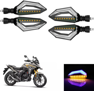 Vagary Front, Rear LED Indicator Light for Bajaj Pulsar 220(Blue, Yellow)