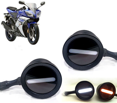 AUTO PEARL Front LED Indicator Light for Yamaha YZF R15(White, Yellow)