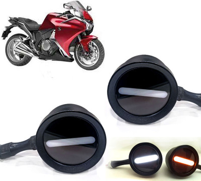 AUTO PEARL Front LED Indicator Light for Honda(White, Yellow)