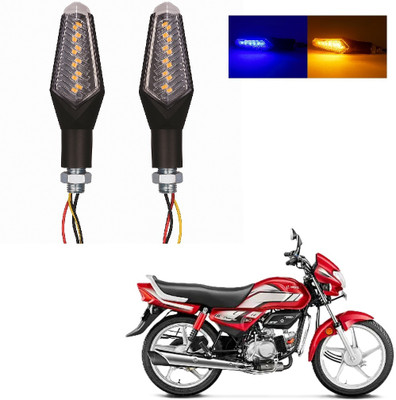 JMA TRADING Front, Rear LED Indicator Light for Hero Universal For Bike(Blue, Amber)