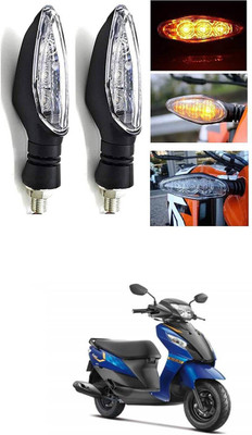 LOVMOTO Front, Rear LED Indicator Light for Suzuki Lets(Multicolor)