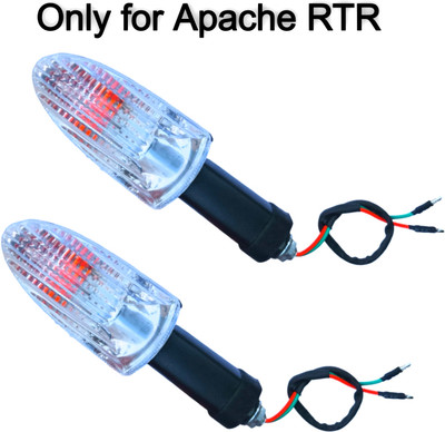 Y retail Front, Rear, Side Halogen Indicator Light for TVS Apache RTR 160, Apache RTR 180(Orange)