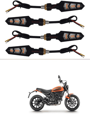 LOVMOTO Side LED Indicator Light for Mahindra Rodeo RZ(Amber)