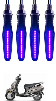 E-Shoppe Front, Rear, Side LED Indicator Light for Honda Activa 125(Blue)