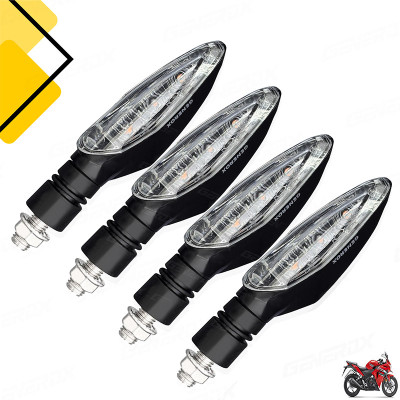 Generox Front, Rear LED Indicator Light for Honda CBR 250R(Amber)