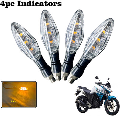 Generox Front, Rear LED Indicator Light for Yamaha FZ S V2(Amber)