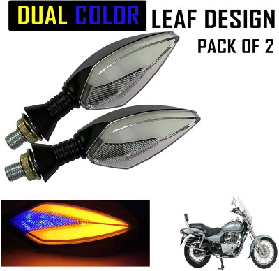 Shopland Front, Rear LED Indicator Light for Bajaj Avenger 220 DTS-i(Amber, Blue)