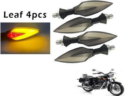 Generox Front, Rear LED Indicator Light for Royal Enfield Electra 350(Red, Yellow)