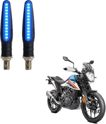 JMA TRADING Front, Rear LED Indicator Light for KTM Universal For Bike(Blue)