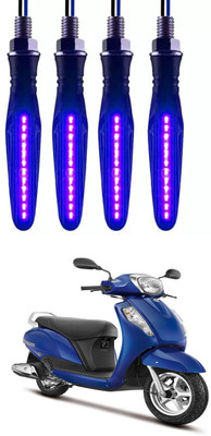 E-Shoppe Front, Rear, Side LED Indicator Light for Suzuki Access 125(Blue)
