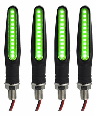 aksmit Front, Side LED Indicator Light for Universal For Bike Universal For Bike(Green)