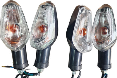 TA Front, Rear, Side Halogen Indicator Light for Hero Passion X Pro, Passion XPRO(Yellow)