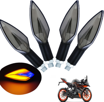 CROXIV Front, Rear LED Indicator Light for Universal For Bike Apache, Apache 220, Apache RTR 180, Universal For Bike(Blue, Yellow)