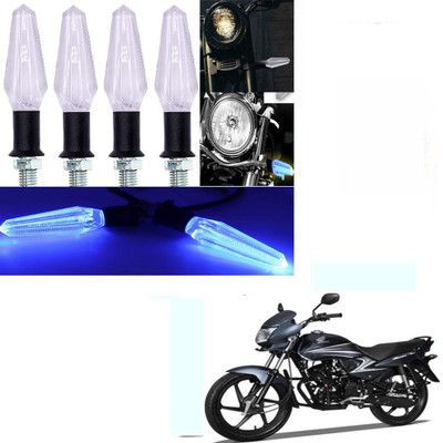 RawatZ Side LED Indicator Light for Honda Universal For Bike(Blue)