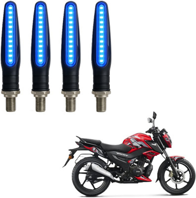 JMA TRADING Front, Rear LED Indicator Light for TVS Universal For Bike(Blue)