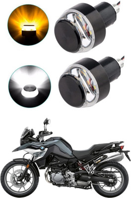 DriveXpert Front LED Indicator Light for BMW Universal For Bike(Yellow, White)