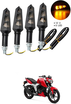 LOVMOTO Front, Rear LED Indicator Light for TVS Apache RTR 160(Multicolor)