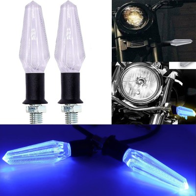 BR TrendZ Side LED Indicator Light for Universal For Bike Splendor pro classic, Avenger 220, Apache RTR 160, Electra 350, Classic 350, HF Deluxe(Blue)