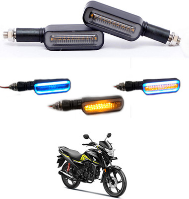 MATIES Front LED Indicator Light for Honda Universal For Bike(Blue, Yellow)