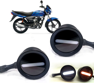 AUTO PEARL Front LED Indicator Light for Bajaj Platina(White, Yellow)