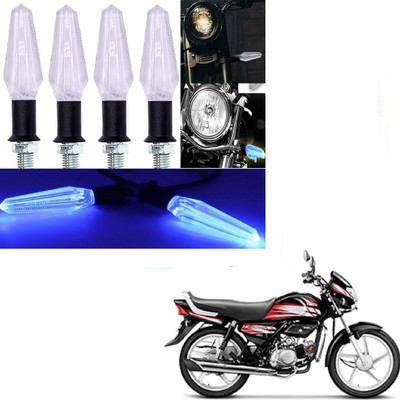 RawatZ Side LED Indicator Light for Hero Universal For Bike(Blue)