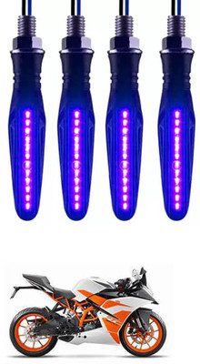 E-Shoppe Front, Rear, Side LED Indicator Light for KTM RC 200(Blue)