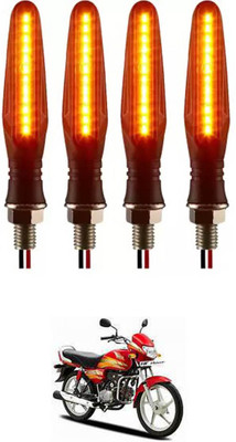 E-Shoppe Front, Rear, Side LED Indicator Light for Hero CD deluxe(Yellow)