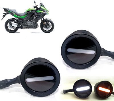 AUTO PEARL Front LED Indicator Light for Kawasaki(White, Yellow)