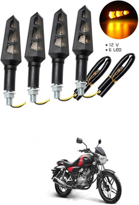 GONAMA Front, Rear LED Indicator Light for Bajaj V 150(Yellow)