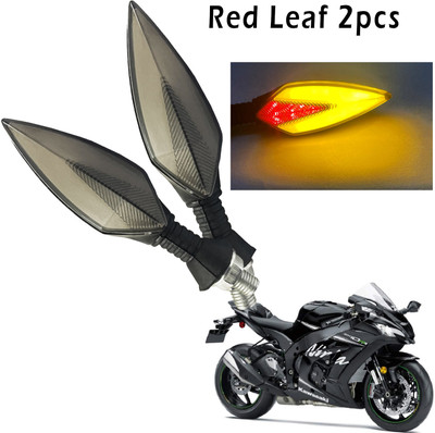 Generox Front, Rear, Side LED Indicator Light for Kawasaki Ninja(Red, Yellow)