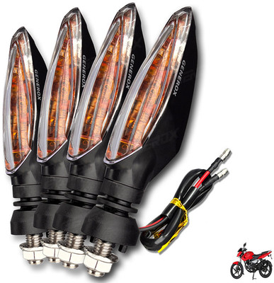 Generox Front, Rear LED Indicator Light for Bajaj Pulsar 135 LS DTS-i(Amber)