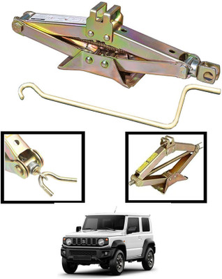 MATIES Heavy Duty(2000kg) Golden Iron Universal Scissor Jack For Vehicle-160 Vehicle Jack(2000 kg)