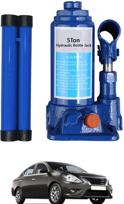 MATIES Vehicle Universal Hydraulic Alloy Steel 5ton Bottle Jack For Car,MUV,UTV 183 Vehicle Jack(5000 kg)
