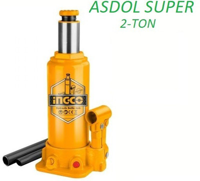 Asdol INGCO SUPER HBJ202 2-TONS Easy Car Lifting Bottle Shape Hydraulic (2000 kg) Vehicle Jack(2000 kg)