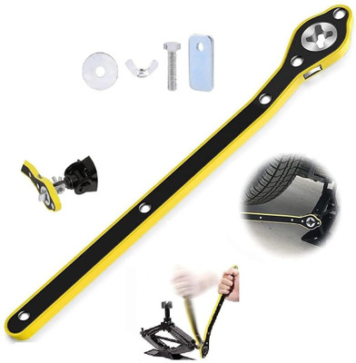 DANSR Tire Jack Lug Wrench Positive and Reversal Knob Design Vehicle Jack(2200 kg)