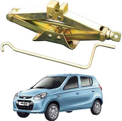 MATIES Heavy Duty Manual Golden Scissor Iron Vehicle Lift Jack For Alto Vehicle Jack(2000 kg)