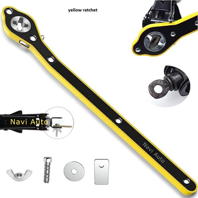 NAVI AUTO Labor Saving Hand Jack Wrench Ratchet, Forged Thickened Steel, for Scissor Jacks Vehicle Jack(3000 kg)