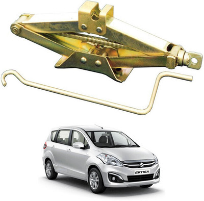 MATIES Heavy Duty Manual Golden Scissor Iron Vehicle Lift Jack For Ertiga Vehicle Jack(2000 kg)