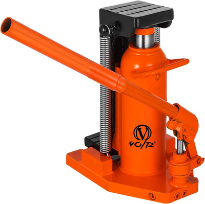 VOLTZ 2.5/5 ton Hydraulic Machine Toe Jack Lift Ton Track Cylinder Hard Chrome Welded Steel Vehicle Jack(5000 kg)